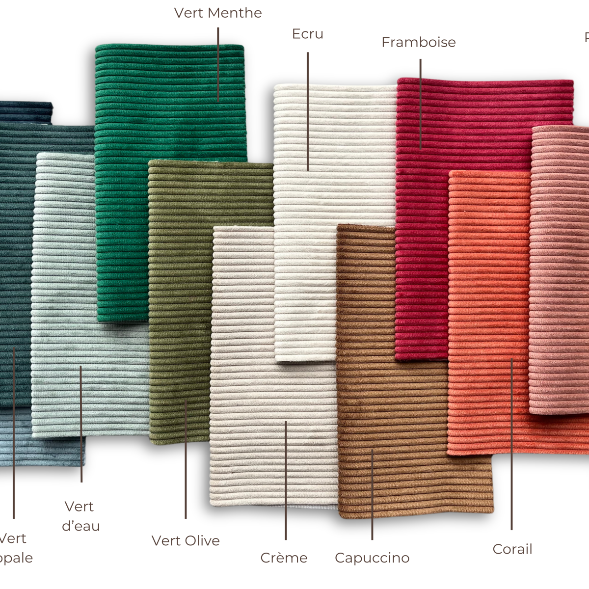 Housse velour cotele
